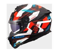 LS2 FF808 Stream II Mika Casque, blanc-rouge-bleu, taille 2XS pour homme