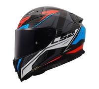 Casque moto intégral LS2 FF811 Vector II C Savage - white/blue/red XXXL
