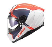 Casque moto intégral LS2 FF817 Challenger II - white/blue/red M