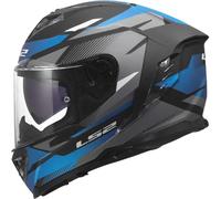 LS2 Helmets Casque moto intégral FF818 Storm III Komai Noir/Bleu Taille S pour homme
