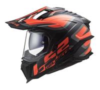 Casque moto intégral LS2 MX701 Explorer Alter - black fl.orange S