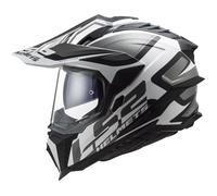 Casque moto intégral LS2 MX701 Explorer Alter - black white XS