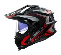 Casque moto intégral LS2 MX701 Explorer C Frontier II - red S