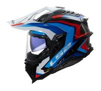 Casque moto intégral LS2 MX701 Explorer C Frontier II - white/blue XXL