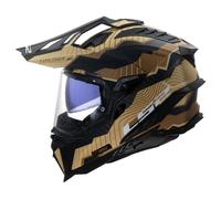 Casque moto intégral LS2 MX701 Explorer C Trick - brown sand XS
