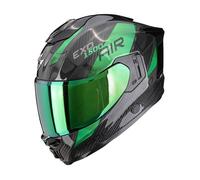 Casque moto intégral Scorpion EXO-1500 Carbon Air Mundi Platted - noir-vert XXL