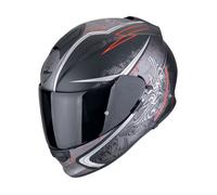 Casque moto intégral Scorpion Exo-491 Run - noirat/rouge M