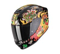 Casque moto intégral Scorpion Exo-JNR Air Yucatan - noir-jaune-rouge S
