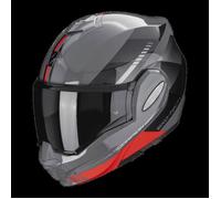 Casque moto intégral Scorpion Exo-Tech Evo Genre ECE 22-06 - gris/noir/rouge - L XS