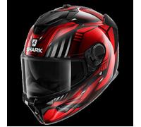 Casque moto intégral Shark spartan GT bcl. micr. replikan - noir/chrome/rouge - XL