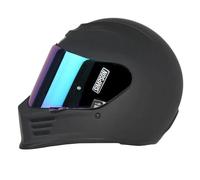 Casque moto intégral Simpson Americana - black-white-gold L