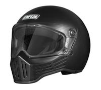Simpson M30 Casque de moto, Noir mat, Taille M