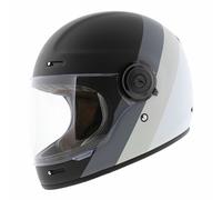 Casque moto intégral vintage origine Vega - Primitive noir mat gris...