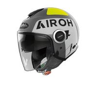 Casque moto jet Airoh Helios UP - grey matt - S XS