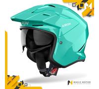 Casque moto Jet Airoh KOMBAKT S SOLIDE Vert