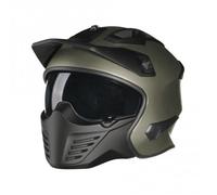 Casque moto jet Bayard Xp-69 S Draco Hybrid - gris plat - M S