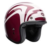 Casque moto jet Bell Custom 500 Slap Rouge M (57/58 cm)