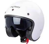 Casque Moto Jet Cafe Racer Homologué ECE 22-06 Scooter Custom Blanc