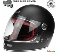 Casque Moto Jet Cafe Racer Homologué ECE 22.06 Scooter Custom Noir Mat