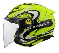 LS2 Helmets – Casque jet OF622 Funny II Glup – Jaune – Taille S – Junior