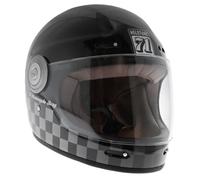 Casque moto jet Helstons Course Full Face - noir/blanc - 2XL S