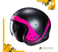 Casque moto Jet HJC V31 L EMGO Rose Opaque