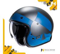 Casque moto Jet HJC V31 L KUZ Bleu Opaque