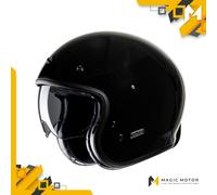 Casque moto Jet HJC V31 M SOLID Noir Brillant