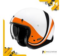 Casque moto Jet HJC V31 S EMGO Blanc Brillant