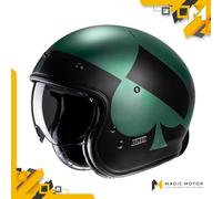 Casque moto Jet HJC V31 XS KUZ Vert Opaque