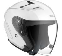 Casque moto jet - Intercom équipé Sena - blanc - S M