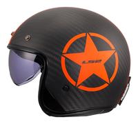 LS2 Helmets Casque jet OF601 Bob II C Star ECE 22.06 Noir M