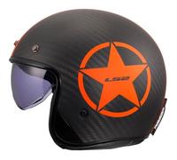LS2 Helmets Casque jet OF601 Bob II C Star ECE 22.06 Noir 2XL