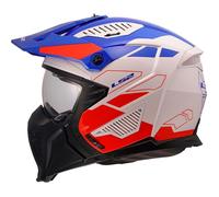 LS2, Casque Moto Modulable DRIFTER TREK White Blue Red, XXL