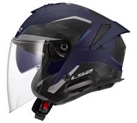 LS2 Helmets Casque jet OF618 Verso II Air Bleu XL