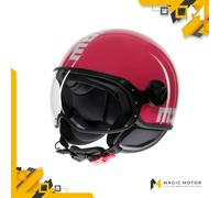 Casque moto Jet MOMO Design FGTR CLASSIC XL SOLIDE Rose