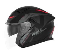 Casque moto jet Nox N130 Klint Noir XS (53/54 cm)