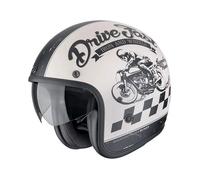 Casque moto jet Scorpion Belfast Evo Drive Fast - crème mat/noir S