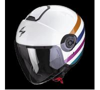 Casque moto jet Scorpion Exo-city II Bee ECE 22-06 - blanc/vert/or - XL