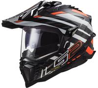 Casque moto LS2 MX701 Explorer XL Noir Orange Off-road