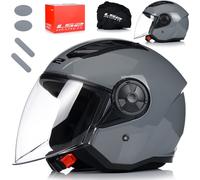 Casque moto LS2 OF616 Airflow II gris Nardo pour un grand confort XS