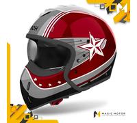 Casque moto Modulable Airoh J 110 S COMMANDE Rouge