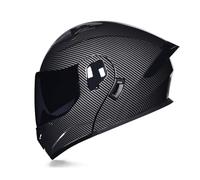 Casque Moto modulable avec Double visière Casques à visière relevable homologués Dot pour Hommes et Femmes avec système de Ventilation Anti buée pour Les balades et Les trajets Quotidiens