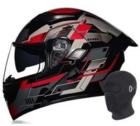 Casque Moto modulable avec Double visière, Pare-Soleil, système de Ventilation, ABS, Homologation ECE 22.06 - Casque intégral modulable pour Motos et cyclomoteurs 5,2XL61-62CM