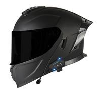 Casque Moto Modulable Bluetooth Casque Intégraux Moto Homologué DOTECE Flip Up Casque Adulte Motocross avec Double Visière Microphone à Haut-Parleur intégré pour Homme Femme 6,XL=61~62cm