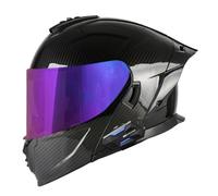 Casque Moto Modulable Bluetooth Casques Intégraux avec Double Visière Flip Up Casque Adulte Moto Anti-Collision DOTECE Homologué Locomotive Casques Intégraux Moto 3,M:57-58CM