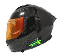 Casque Moto Modulable Bluetooth Casques Intégraux Flip-Up Microphone Double Haut-Parleur Intégré avec Double Visière Casque Integral Modulables Adultes Homologué ECEDOT 5,XL:61-62CM