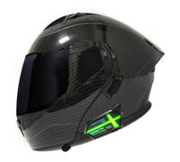 Casque Moto Modulable Bluetooth Casques Intégraux Flip-Up Microphone Double Haut-Parleur Intégré avec Double Visière Casque Integral Modulables Adultes Homologué ECEDOT 6,L:59-60CM