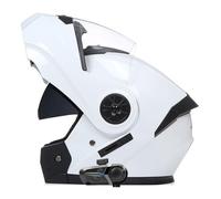 Casque Moto Modulable Bluetooth ECEDOT Homologué Casques Intégraux Scooter Flip-Up avec Double Visière Casque Integral Modulables Les Haut-Parleurs Intégrés sont Réactifs Z-9,S:55-56CM