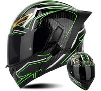 Casque Moto Modulable, Casque Moto Homologué ECE, Flip Up Casque Adulte Moto avec Double Visière(C5,L(59~60CM))
